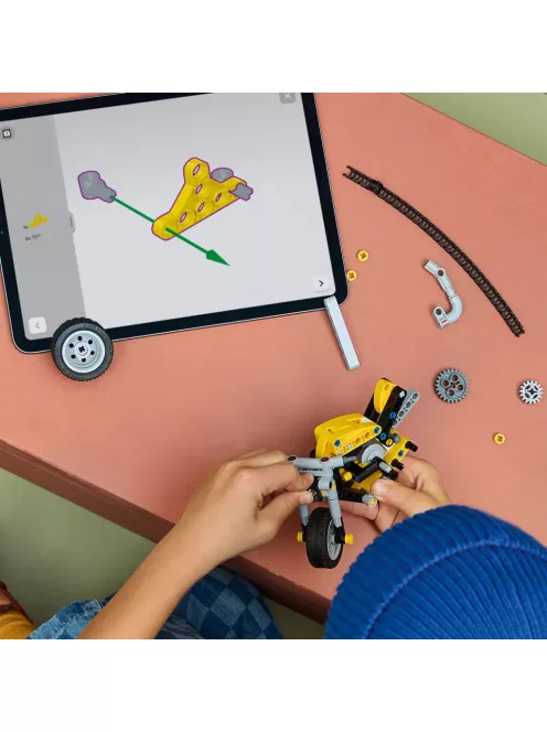 Lego Technic 42225 Sárga Motorkerékpár 