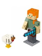 LEGO Minecraft BigFig Alex csirkével 