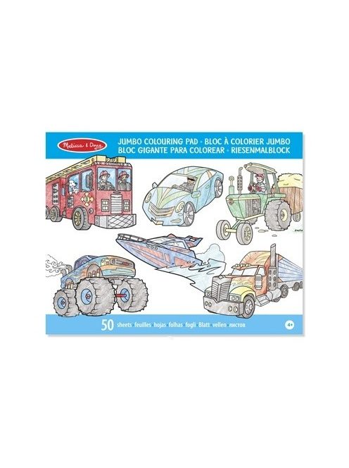 Jumbo színező - kék 50db-os - Melissa & Doug