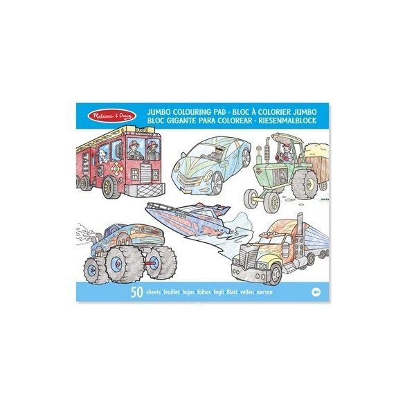 Jumbo színező - kék 50db-os - Melissa & Doug