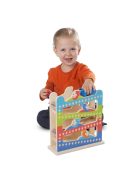 Melissa & Doug  Bébi és tipegő fa cikk-cakk autópálya