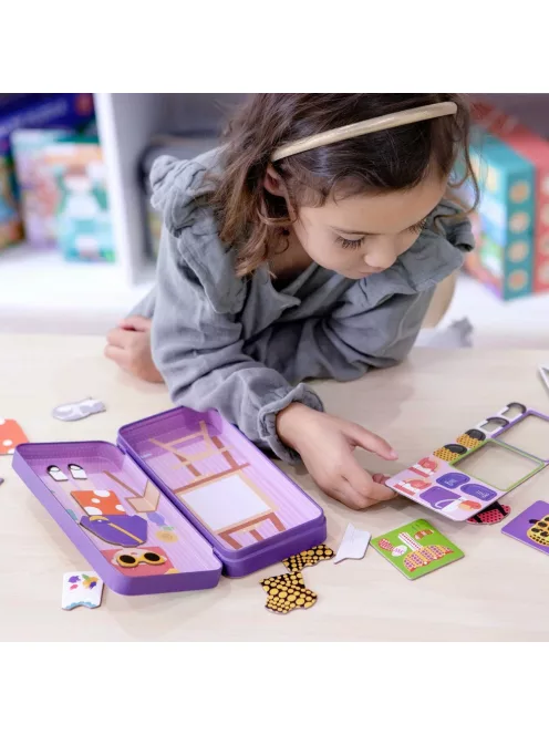 Mágneses puzzle játék, Divatos ruhák MierEdu
