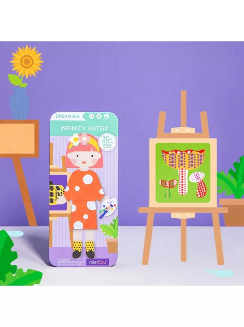 Mágneses puzzle játék, Divatos ruhák MierEdu