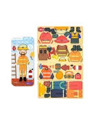 Mágneses puzzle játék, Tűzoltó MierEdu