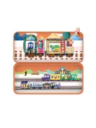 Mágneses puzzle játék, Karácsonyi vonat  Mieredu