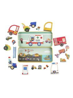 Mágneses puzzle játék, Járművek MierEdu
