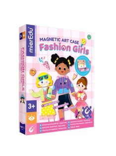   Mágneses könyv 35 darabos öltöztetős játék, Divatos lányok MierEdu
