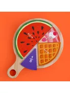 Finom ételek, törtek mágneses matematikai játék, MierEdu