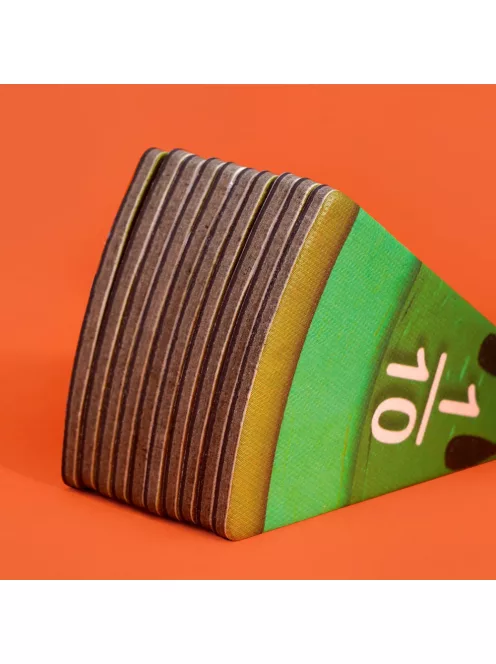 Finom ételek, törtek mágneses matematikai játék, MierEdu