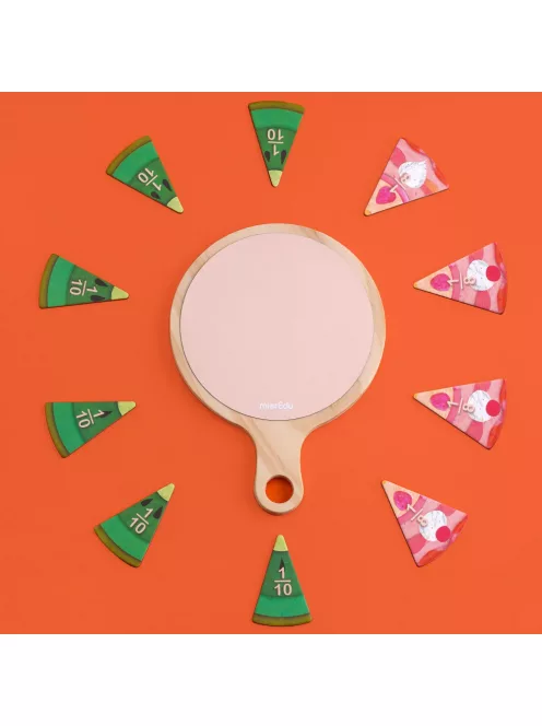 Finom ételek, törtek mágneses matematikai játék, MierEdu