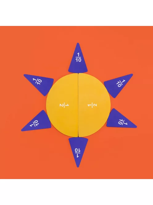 Finom ételek, törtek mágneses matematikai játék, MierEdu