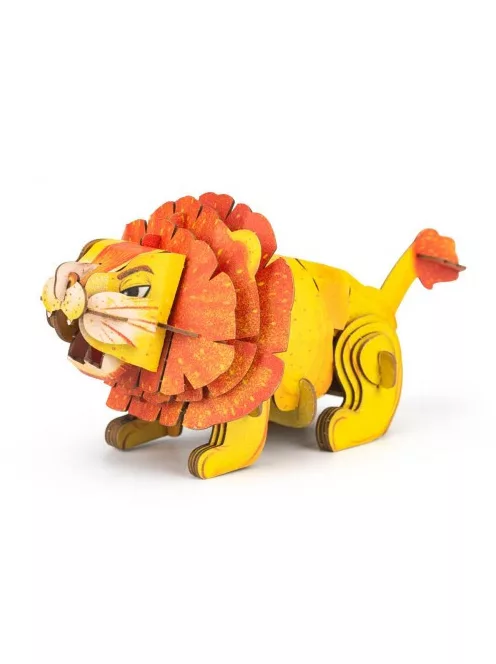 Hangot adó 3D állatos puzzle, Oroszlán MierEdu