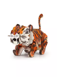 Hangot adó 3D állatos puzzle, Tigris MierEdu