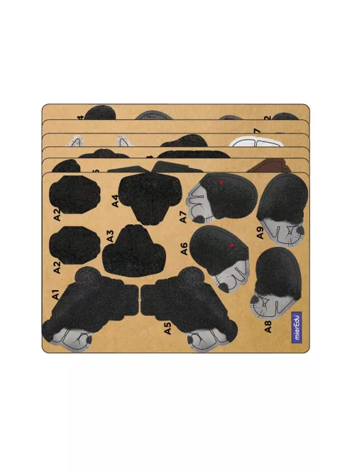 Hangot adó 3D állatos puzzle, Gorilla MierEdu