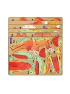 Hangot adó 3D állatos puzzle, T-rex MierEdu