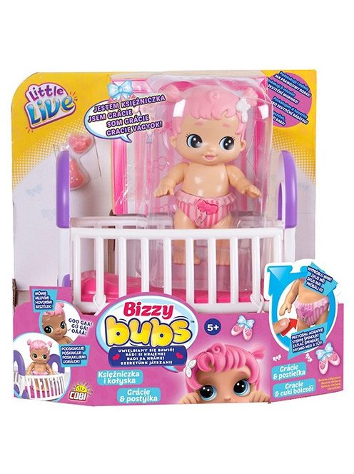 Little Live Babies: Bizzy Bubs izgő-mozgó bébibaba játékszett kétféle változatban