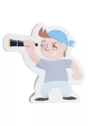 Fa kalózhajó 11 figurával Magni