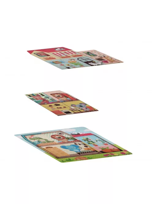 Réteges puzzle - Az állatok otthona, Magni