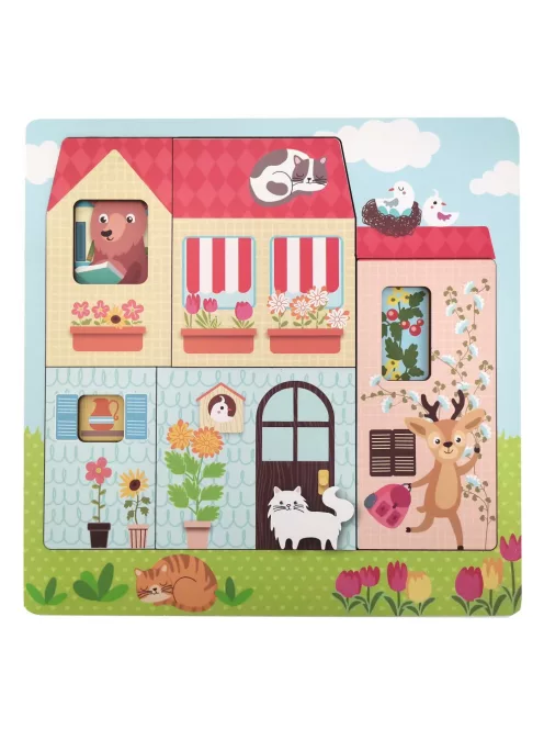 Réteges puzzle - Az állatok otthona, Magni