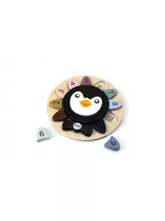 Fa pigvines puzzle kivehető számokkal Magni