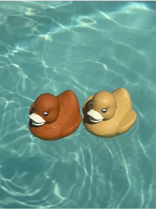 Fürdőjáték - barna színű gumikacsák, 2 féle Magni