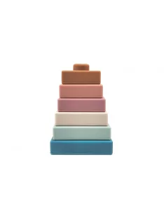 Szilikon piramis toronyépítő játék Magni