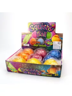 Stresszlabda 8 cm-es metál színű, többféle Magni