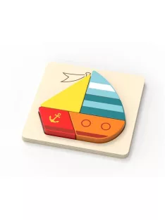 Fa formabeillesztő puzzle, Vitorlás Magni