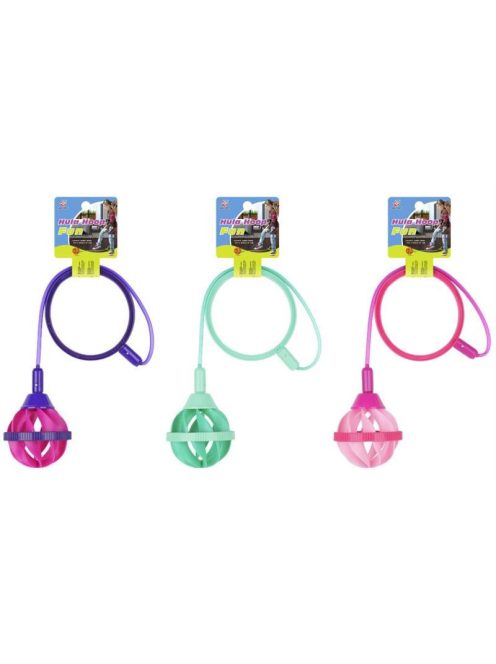 Hula hoop ugráló játék labdával, 3 féle színben Magni