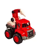 Hátrahúzós fém tűzoltó autók nagyméretű kerékkel, többféle Magni