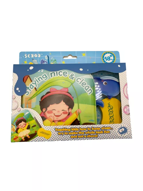 Fejlesztő fürdőkönyv letörölhető oldalakkal és fürdőjátékkal Magni