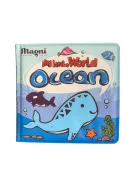 Fejlesztő fürdőkönyv színváltoztató oldalakkal, ecsettel és fürdőjátékkal Magni