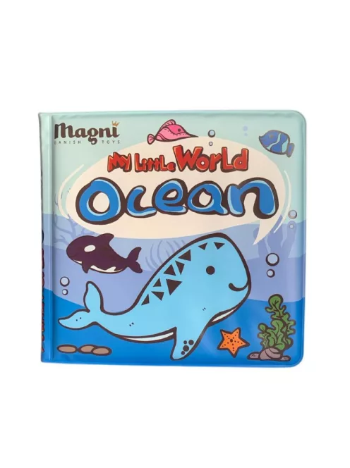 Fejlesztő fürdőkönyv színváltoztató oldalakkal, ecsettel és fürdőjátékkal Magni