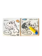 Fejlesztő fürdőkönyv színváltoztató oldalakkal, ecsettel és fürdőjátékkal Magni