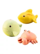 Öko fürdőjáték 3 db-os készlet, Tengeri állatok Magni