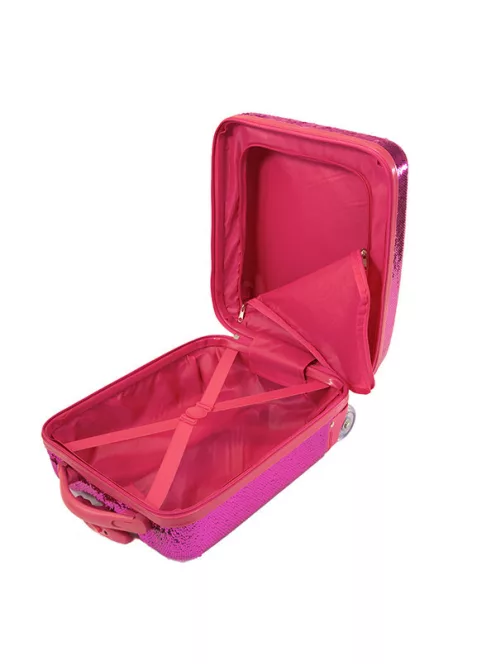 Girabrilla flitteres, gurulós gyerekbőrönd, 2 féle színben Nice Group