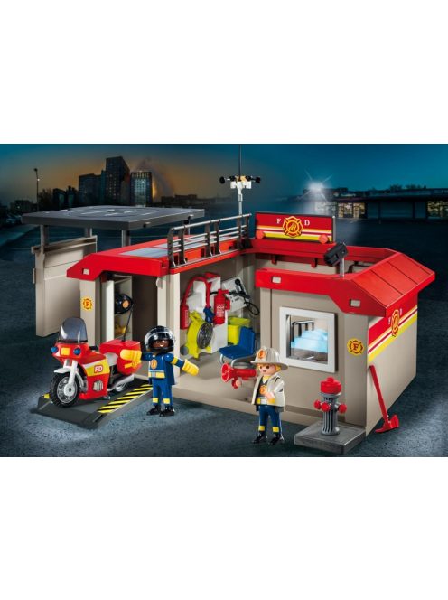 Hordozható tűzoltóság Playmobil 5663