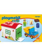 Teherautó formaválogató garázzsal 70184 Playmobil 1.2.3
