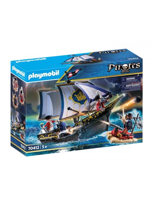 Piros zubbonyos katonák hajója 70412 Playmobil Pirates