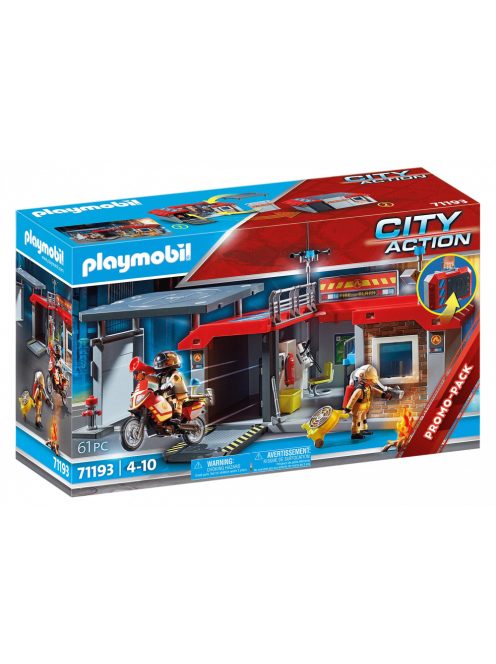 Hordozható tűzoltóság Playmobil 71193