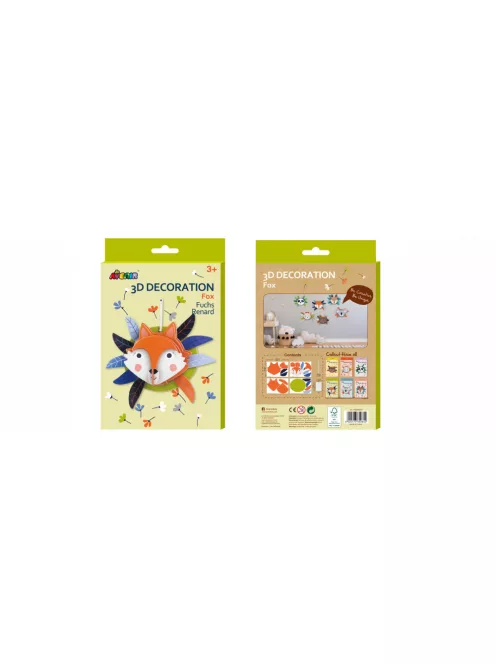 3D dekorációs puzzle, Róka Avenir