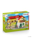 Falusi ház istállóval és állatokkal Schleich