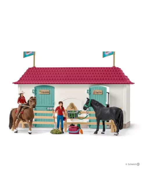 Nagy lovarda lakóházzal és istállóval-Schleich