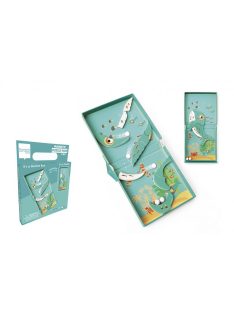   2 az 1-ben mágneses puzzle és golyófuttató játék, bálnás Scratch Europe