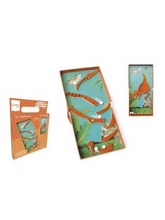   2 az 1-ben mágneses puzzle és golyófuttató játék, dinós Scratch Europe