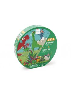 2 az 1-ben puzzle és 3D puzzle Dino Scratch Europe