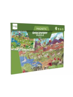   2 az 1-ben mágneses puzzle és megfigyelő játék, Dinoszauruszok Scratch Europe