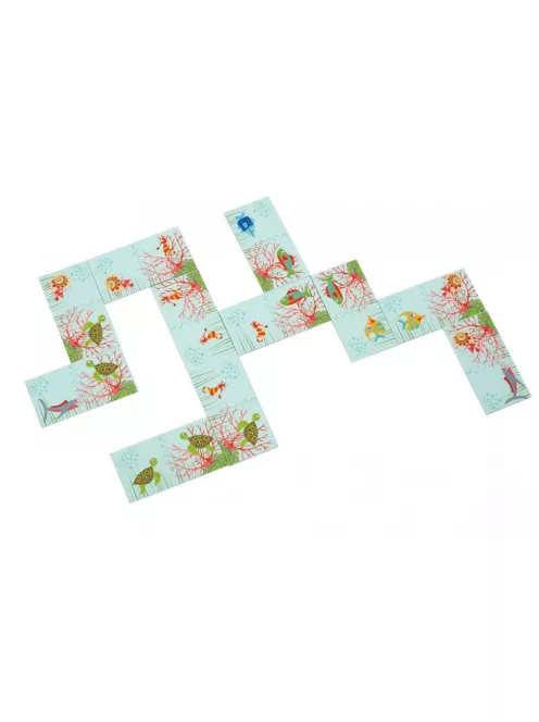 Készségfejlesztő játék -Halacskák -Dominó, memória, mágneses horgászat Scratch Europe