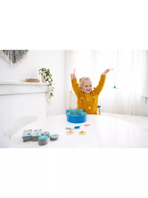 Készségfejlesztő játék -Halacskák -Dominó, memória, mágneses horgászat Scratch Europe