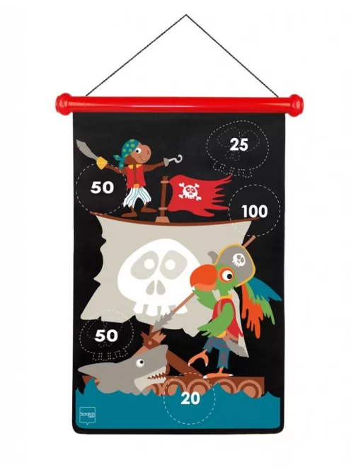 Mágneses darts játék-Kalózok Scratch Europe